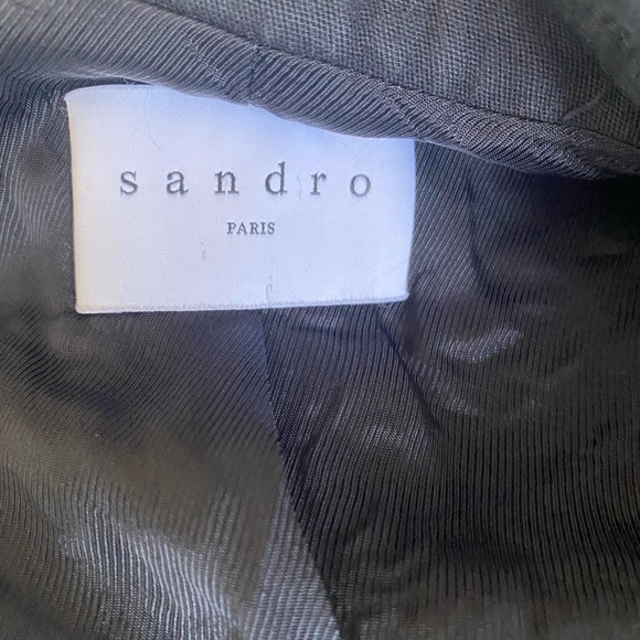 Sandro Paris Black Double Breasted Blazer 36/S - Picture 4 of 5